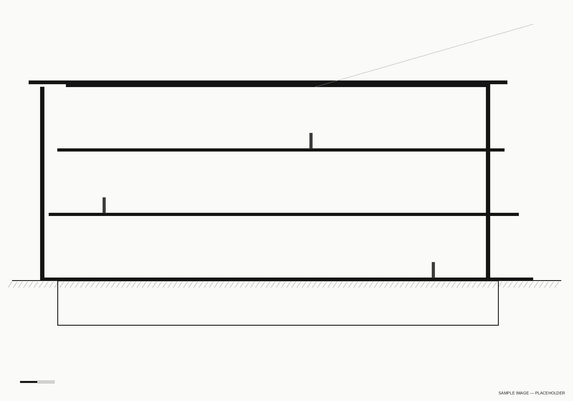 Sample drawing — long section