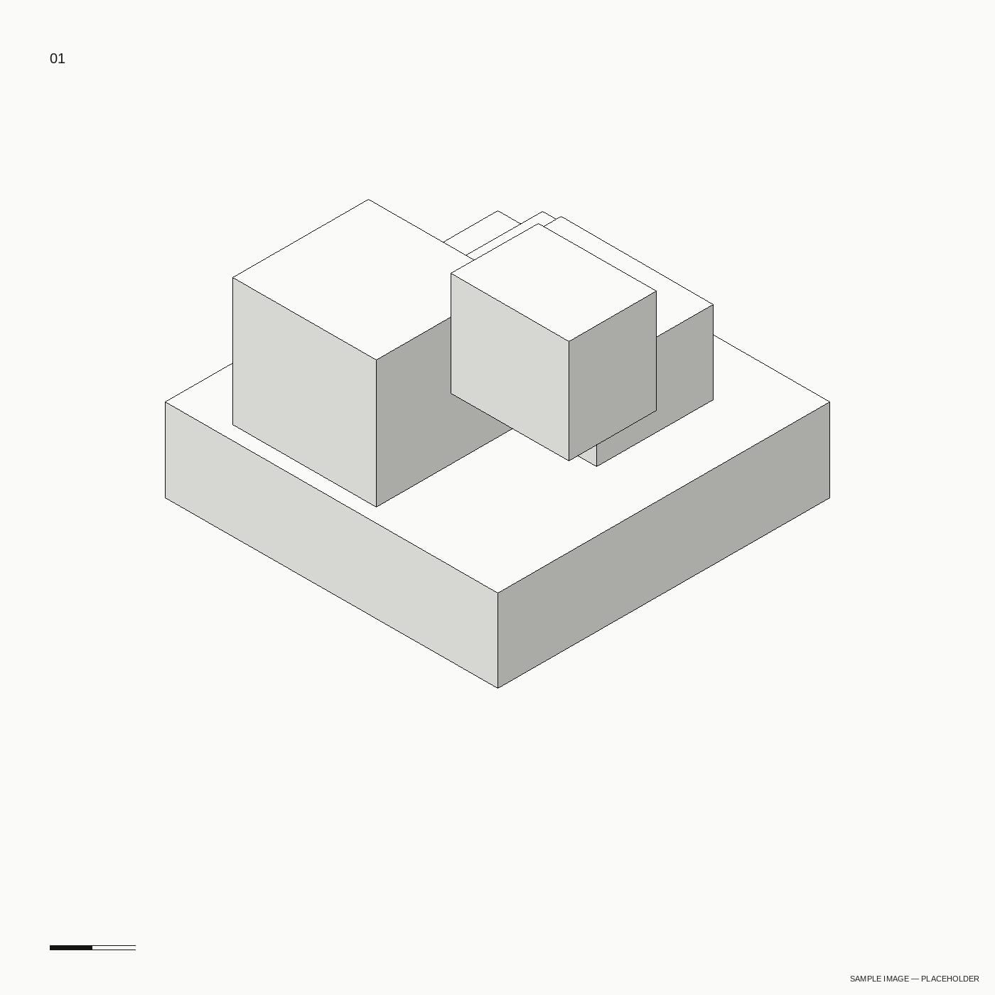 Sample diagram — massing step three