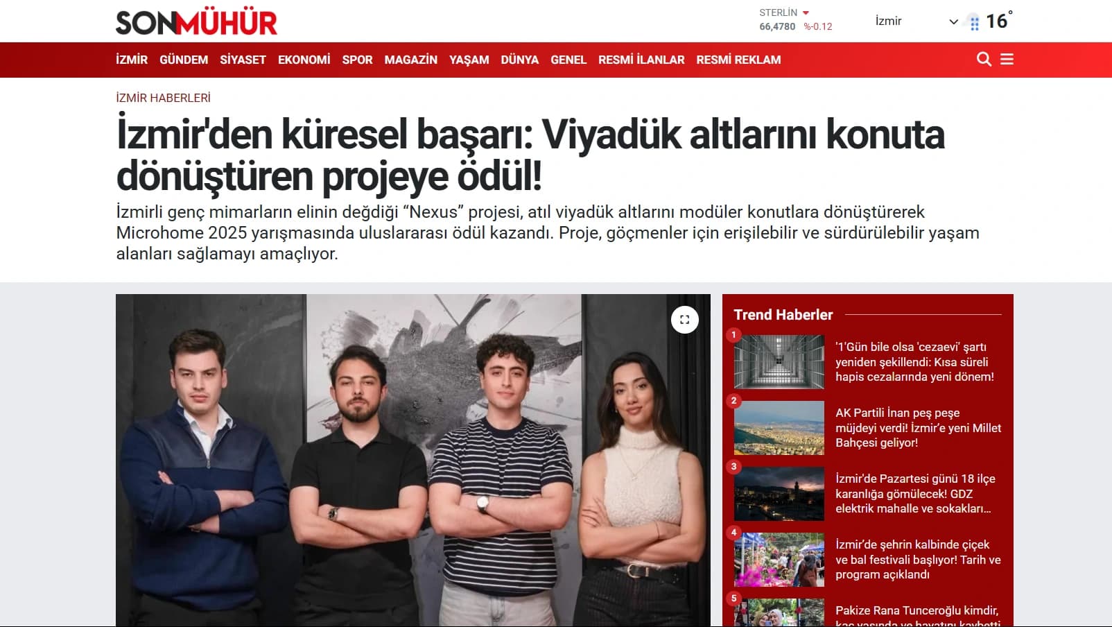 Screenshot of the Son Mühür Nexus article, published 20 May 2025